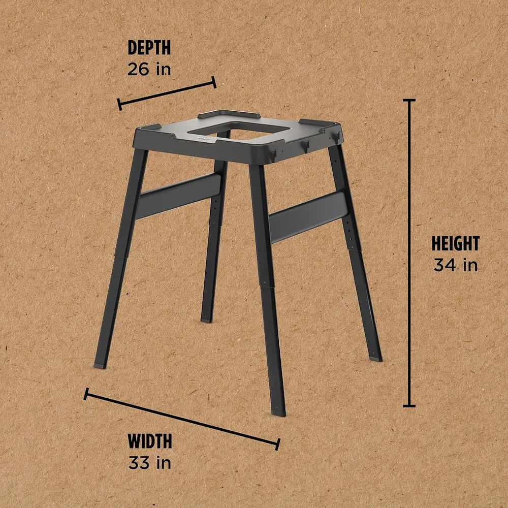 NINJA SOPORTE EXTERIOR WOODFIRE XSKUNSTAND 66X86X86 CM | NEGRO