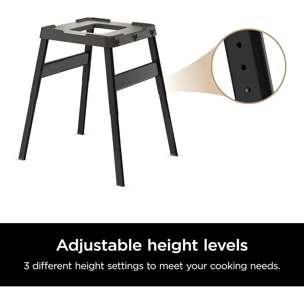 NINJA SOPORTE EXTERIOR WOODFIRE XSKUNSTAND 66X86X86 CM | NEGRO