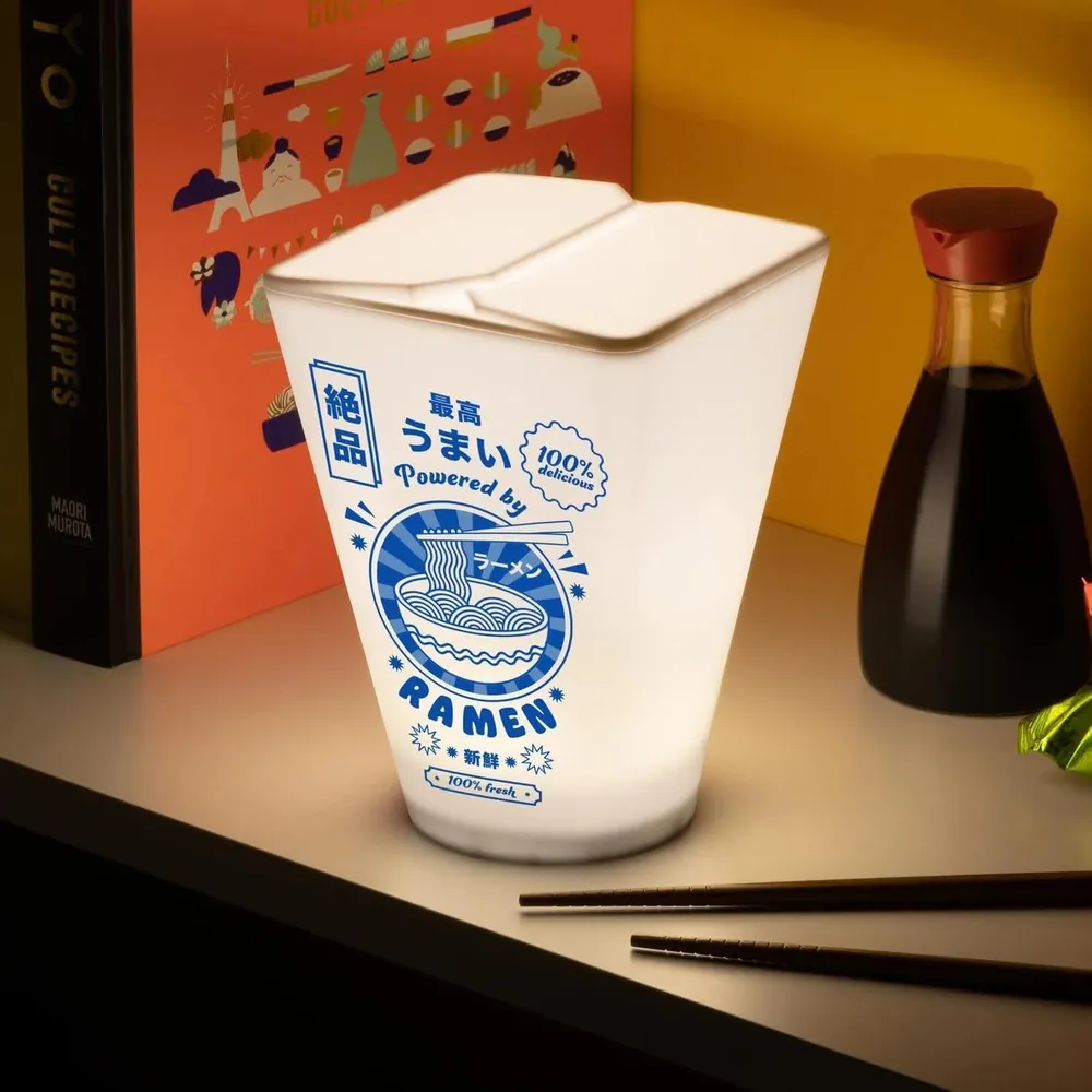 Paladone Ramen Box Light, caja fideos iluminada Japón luz blanca