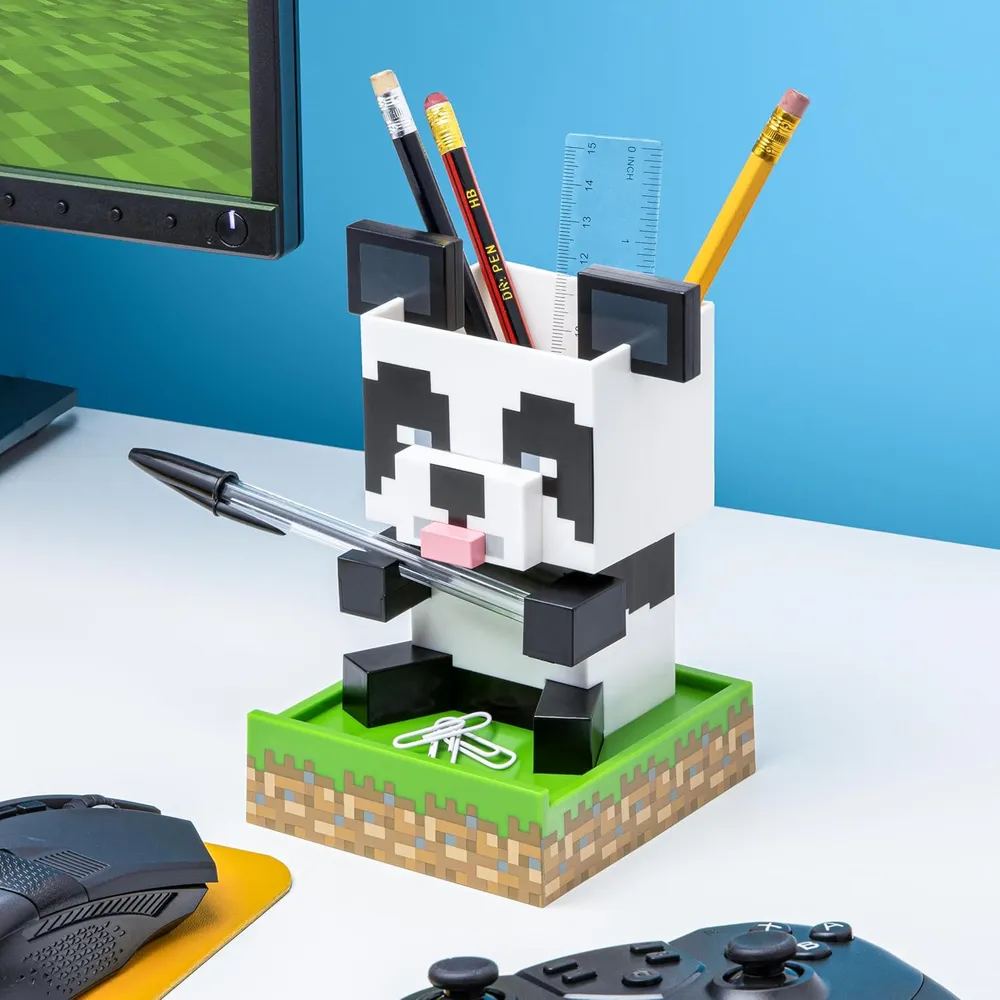 Paladone Minecraft Panda, organizador de escritorio con bandeja