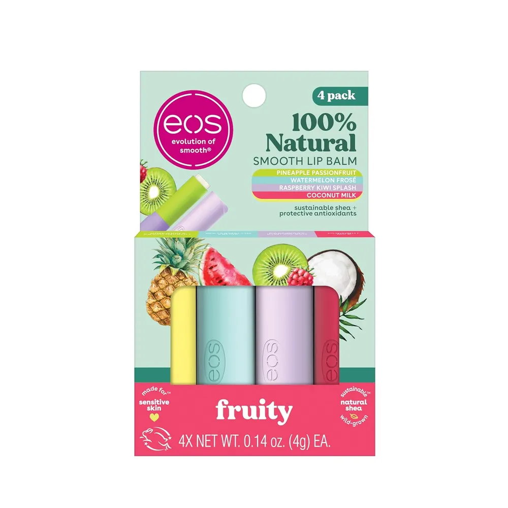 EOS set bálsamos labiales pack 4 | 0.14 oz / 4 ml