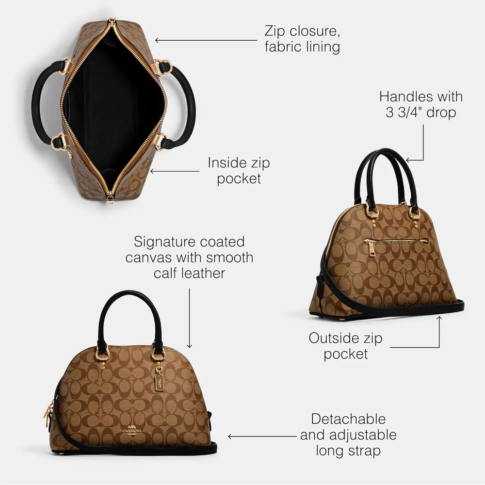 b0c7tyfxch_2_webp.webp COACH Bolso unisex Katy | Caqui Negro