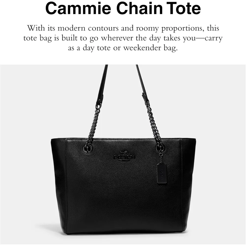 b0c7tyrnb4_1_webp.webp COACH Bolso con cadena Cammie | Negro - Multicolor