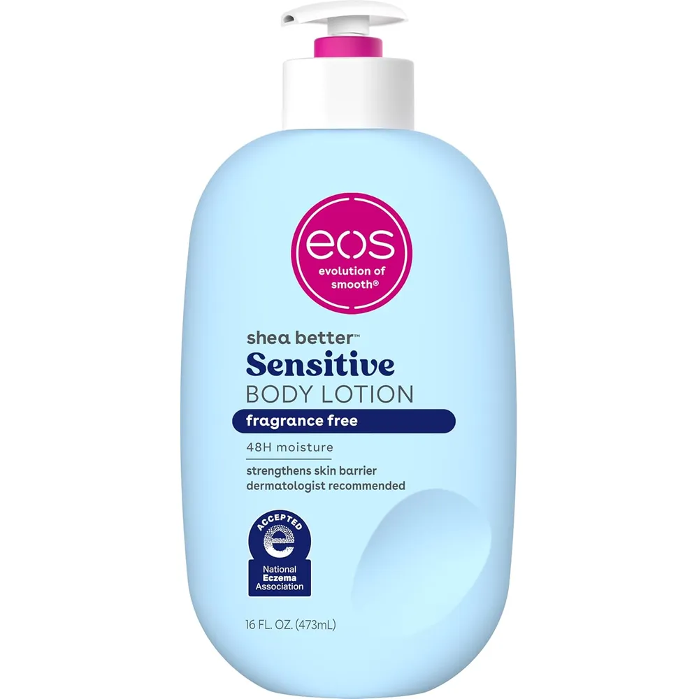 EOS Shea Better Sensitive Skin loción corporal Fragrance Free | 473 ml