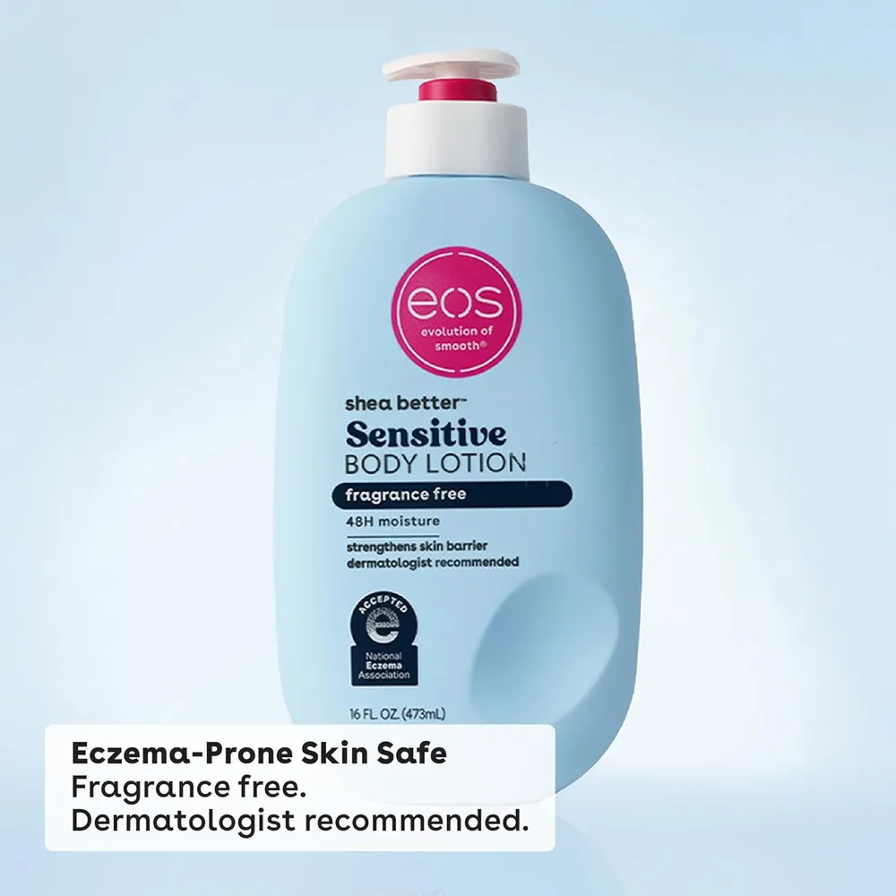 EOS Shea Better Sensitive Skin loción corporal Fragrance Free | 473 ml