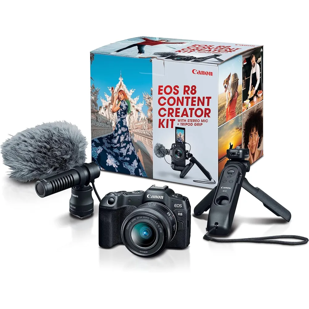 Canon cámara EOS R8 kit creación | Negro