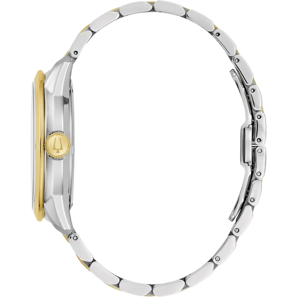 Bulova reloj clásico Sutton de hombre automático cuatro agujas subesfera | Oro/Plata