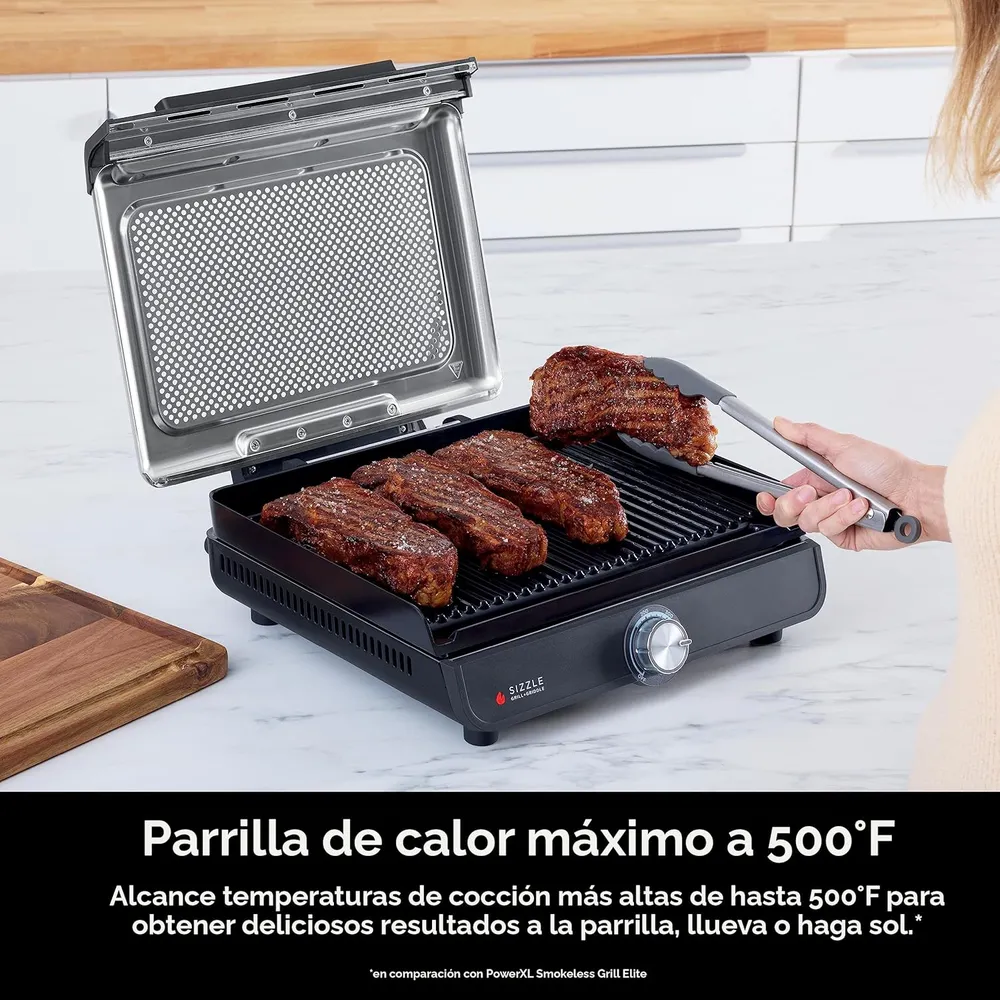 NINJA PLANCHA Y PARRILLA INTERIOR GR101 14'' 260 °C | PLATEADA