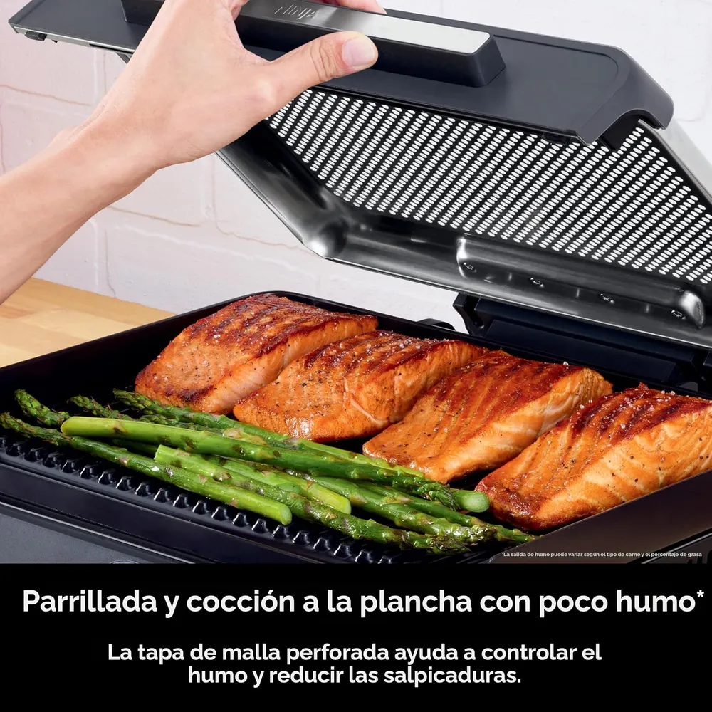 NINJA PLANCHA Y PARRILLA INTERIOR GR101 14'' 260 °C | PLATEADA