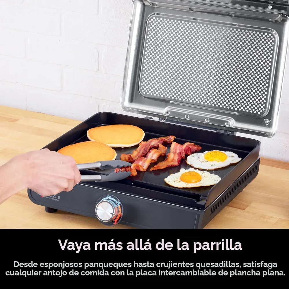 NINJA PLANCHA Y PARRILLA INTERIOR GR101 14'' 260 °C | PLATEADA