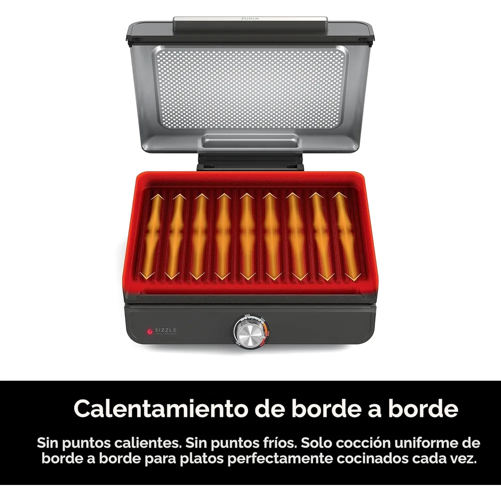 NINJA PLANCHA Y PARRILLA INTERIOR GR101 14'' 260 °C | PLATEADA