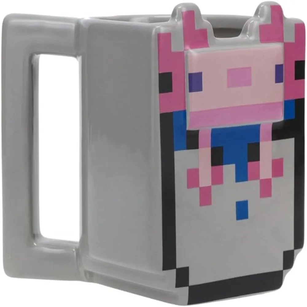 Paladone Minecraft Axolotl taza cubeta 13 oz / 384 ml oficial