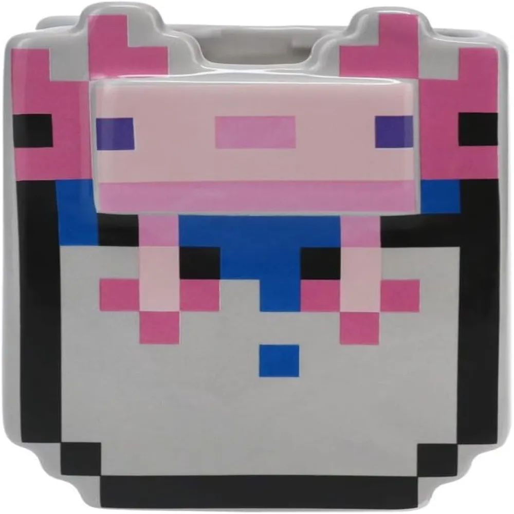Paladone Minecraft Axolotl taza cubeta 13 oz / 384 ml oficial