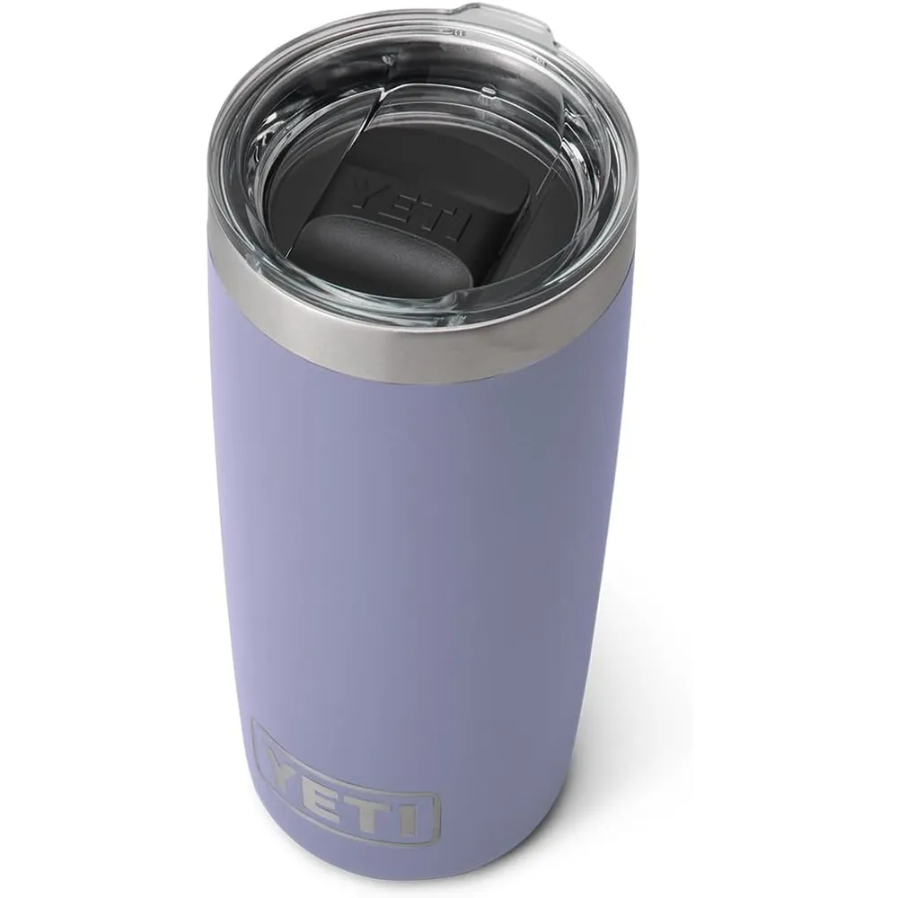YETI Rambler Vaso de 10 oz de acero inoxidable y tapa MagSlider color lila