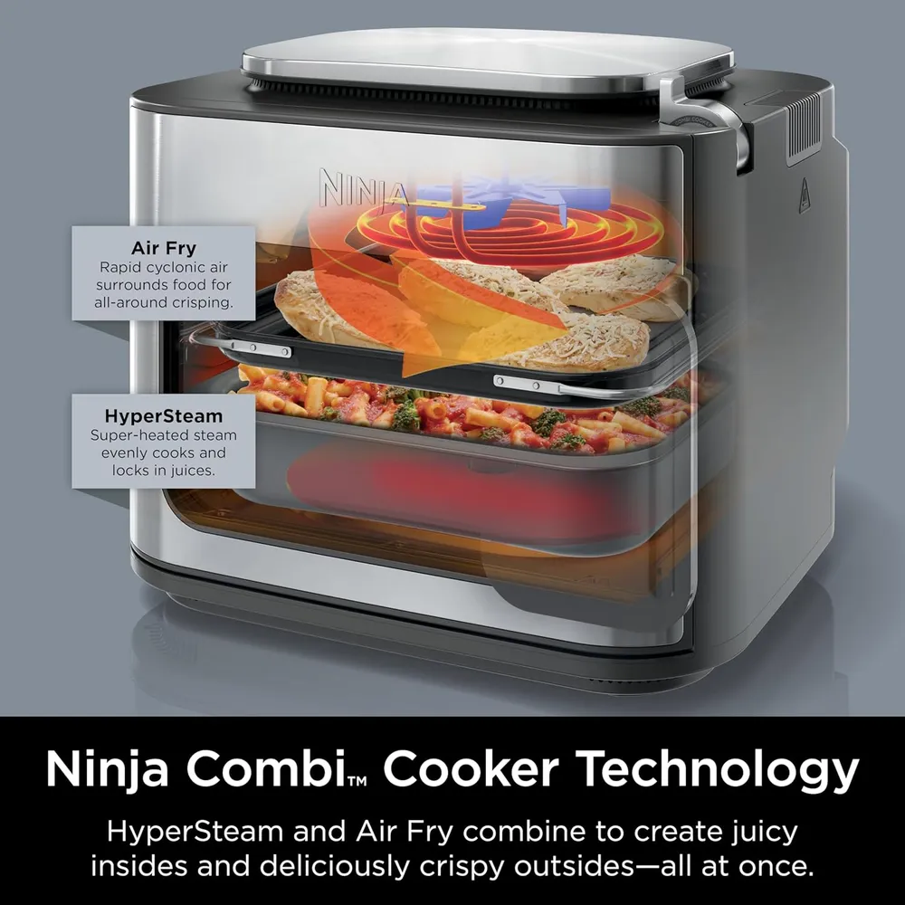NINJA COMBI SFP701 MULTICOCINA 14 EN 1 3 ACCESORIOS | ACERO INOXIDABLE