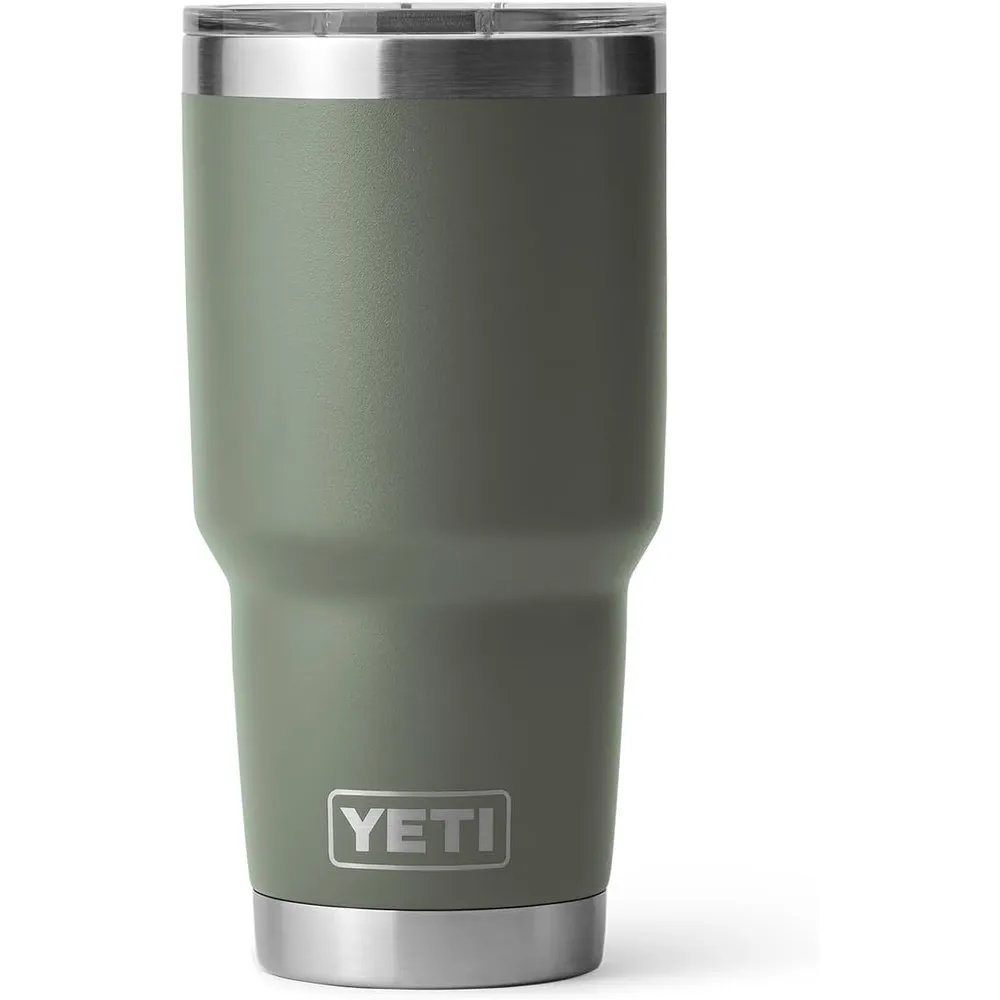 YETI Rambler Vaso de 30 oz de acero inoxidable y tapa MagSlider color verde olivo