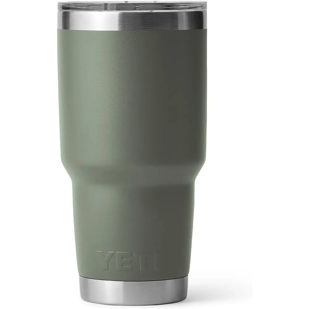 YETI Rambler Vaso de 30 oz de acero inoxidable y tapa MagSlider color verde olivo