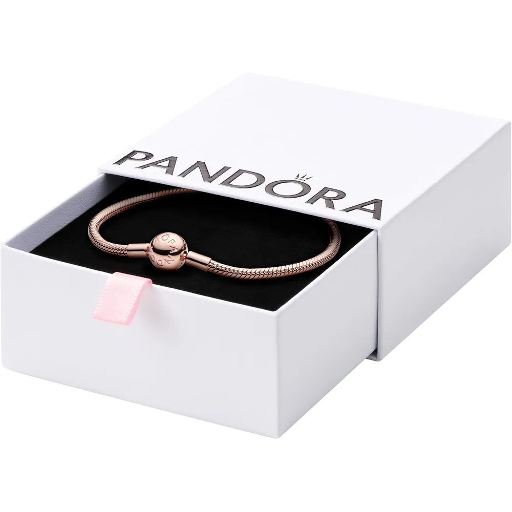 Pandora Moments pulsera cadena serpiente 21 cm | Oro Rosa