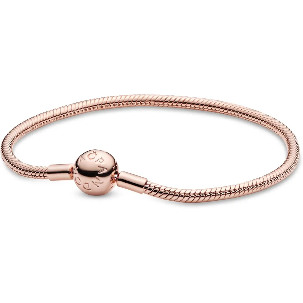 Pandora Moments pulsera cadena serpiente 21 cm | Oro Rosa