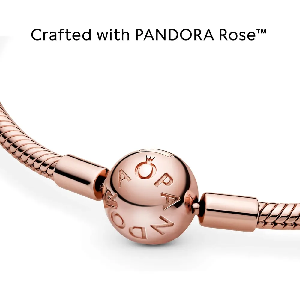 Pandora Moments pulsera cadena serpiente 23 cm | Oro Rosa