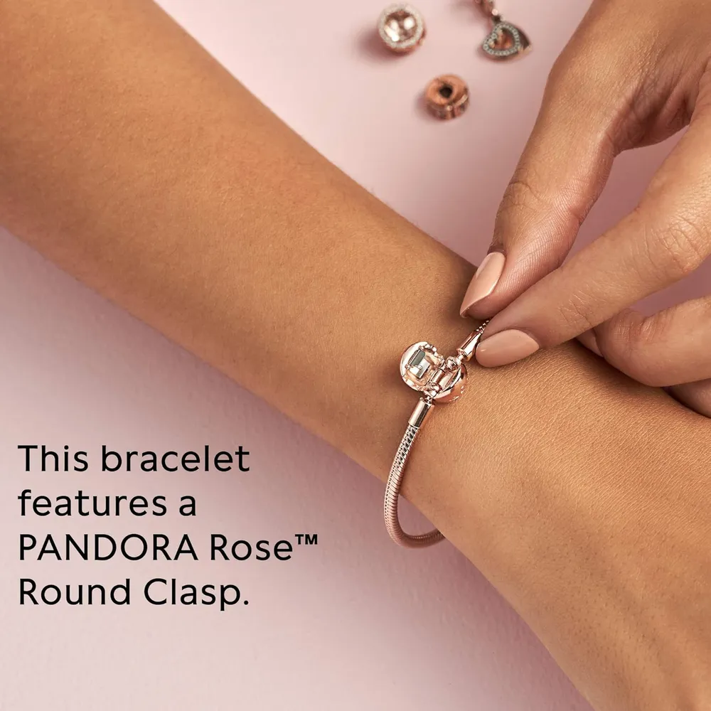 Pandora Moments pulsera cadena serpiente 23 cm | Oro Rosa