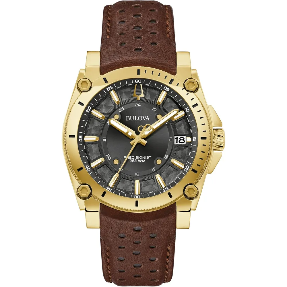Bulova reloj Icon de hombre cuarzo de alta precisión 3 agujas | Marrón