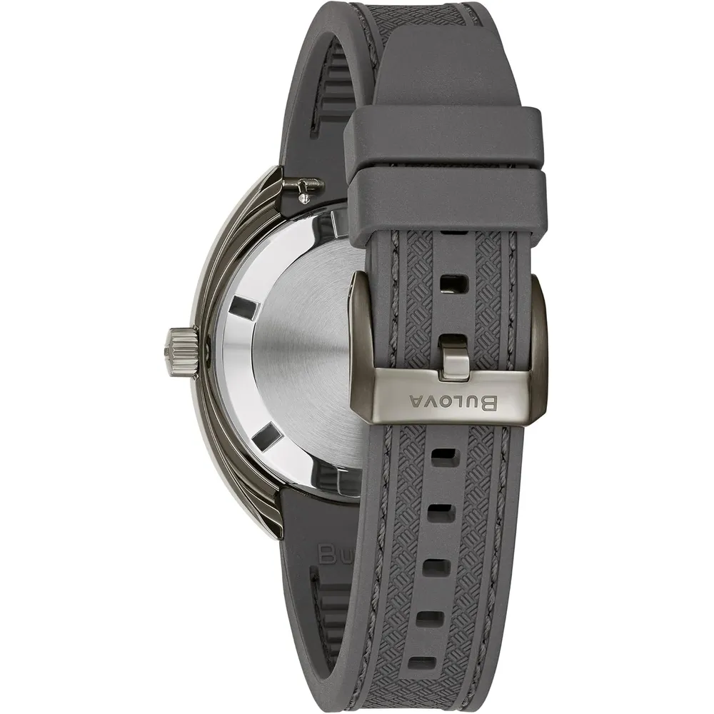 Bulova reloj Oceanographer Snorkel GMT hombre automático bisel giratorio | Gris