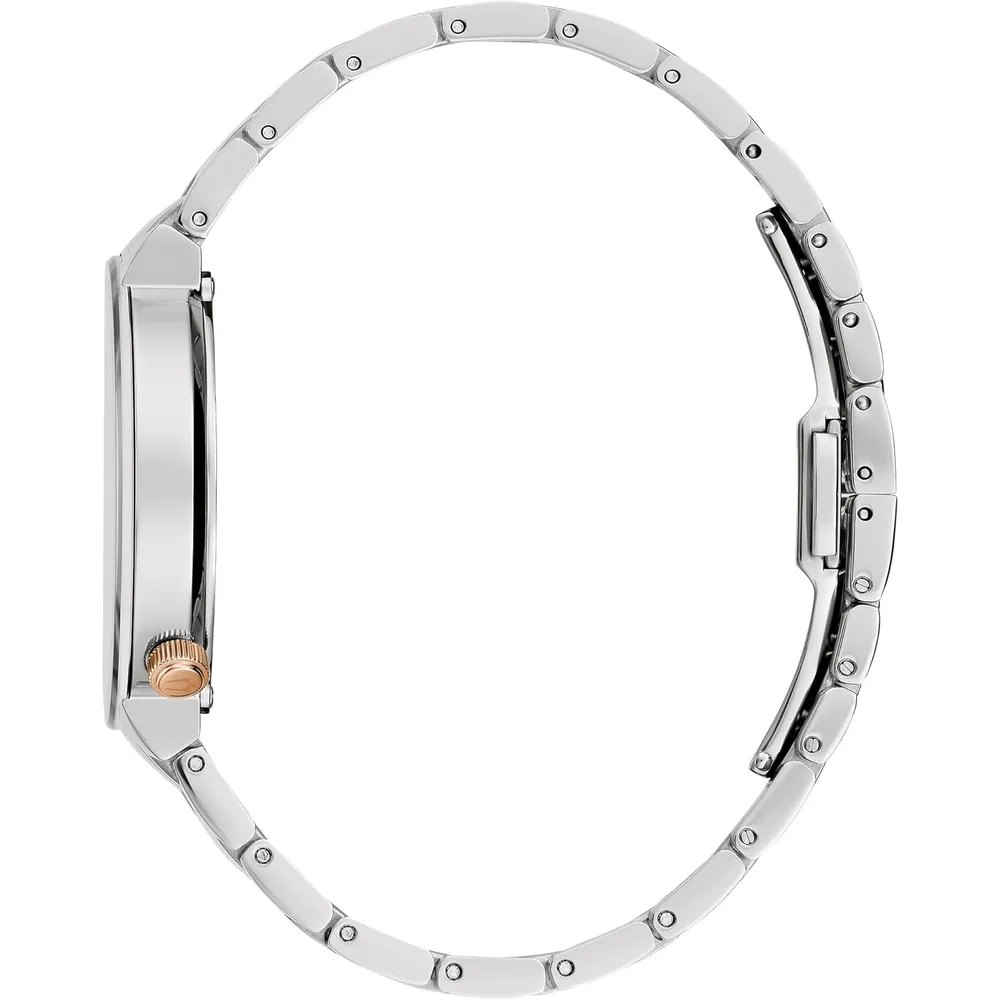 Bulova reloj Latin Grammy mujer Modern Futuro bicolor esfera gris texturizada | Plata/Oro Rosa
