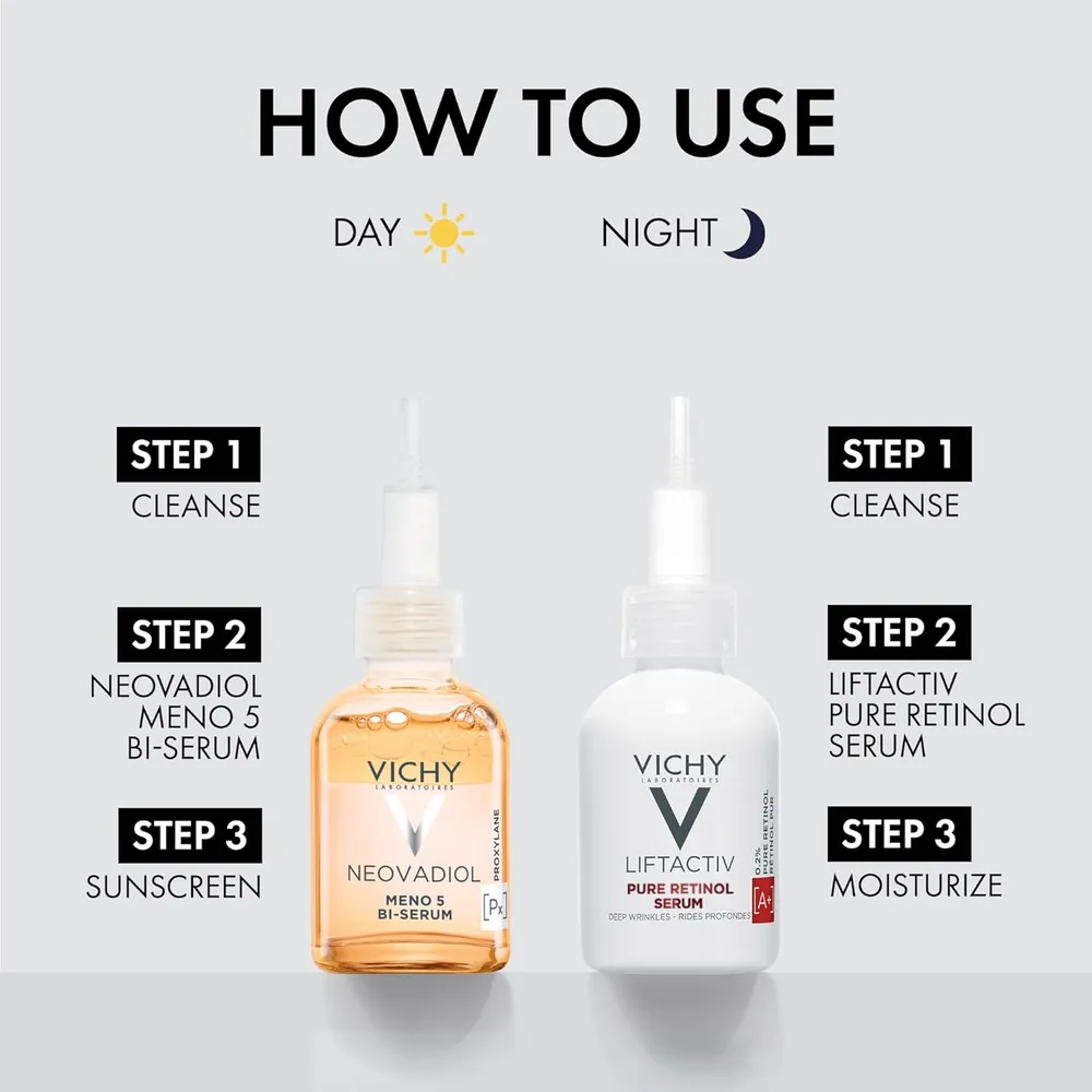 SET SERUM REAFIRMANTE NEOVADIOL VICHY 30 ML 2 PZS