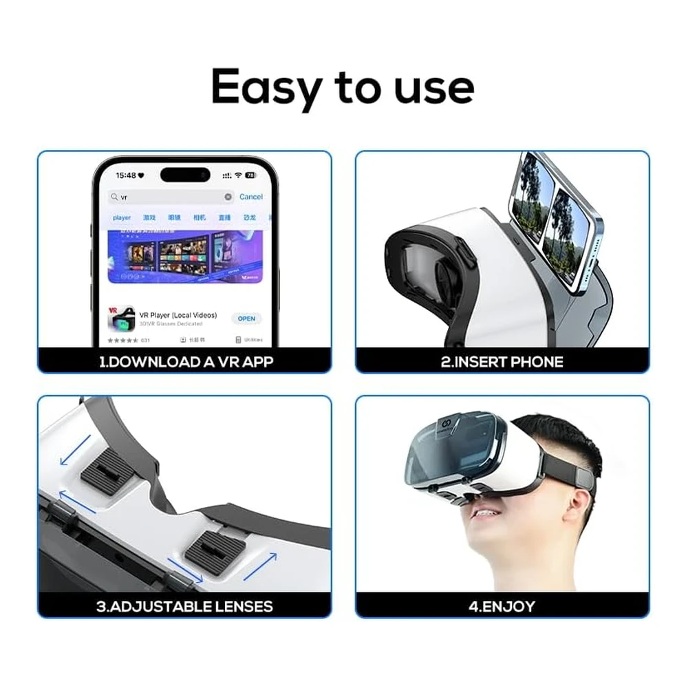 GAFAS VR 360° PANORÁMICO PARA SMARTPHONES VR HEADSET