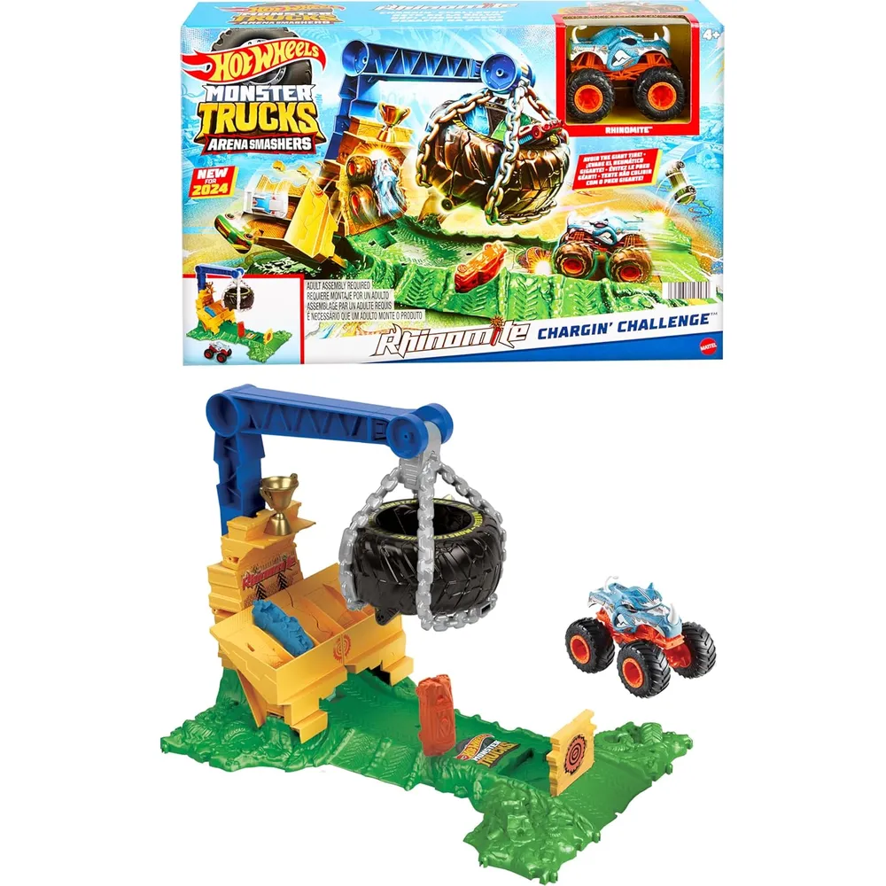 HOT WHEELS PLAYSET MONSTER TRUCKS SET 2 PZS