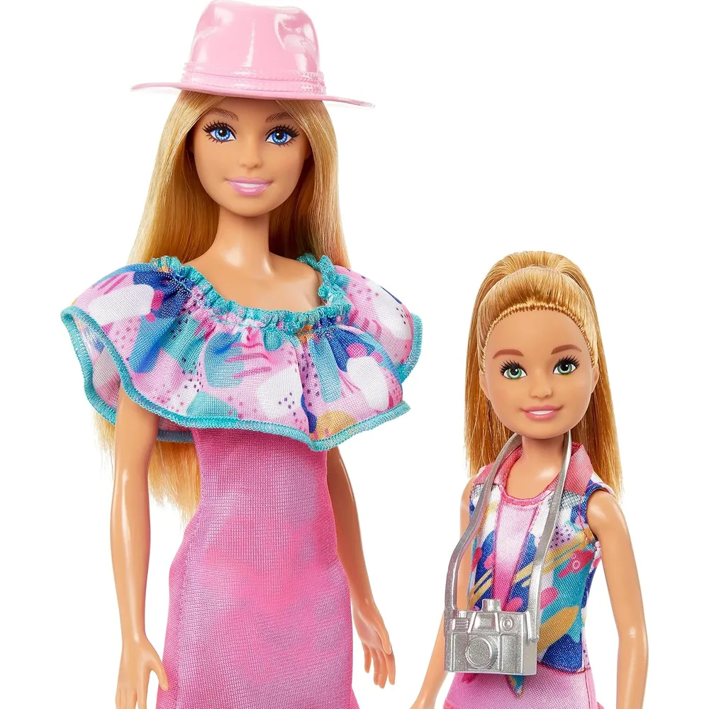 BARBIE Y STACIE SET MUÑECAS CON 2 PERROS Y ACCESORIOS VERANO