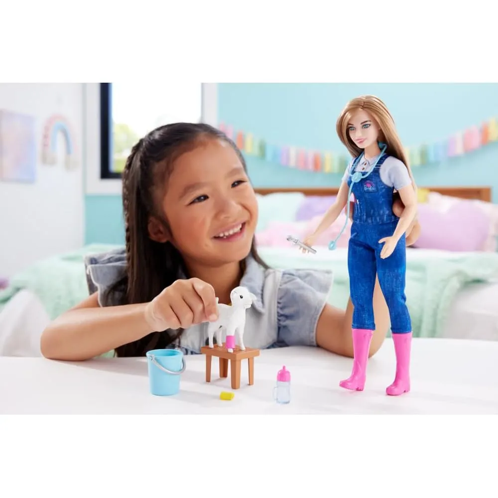 BARBIE VETERINARIA GRANJA 65 ANIVERSARIO MUÑECA RUBIA