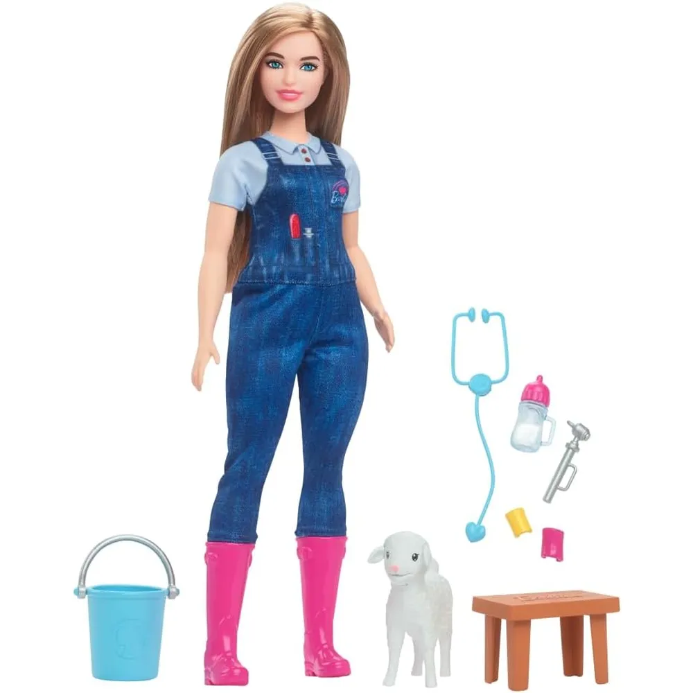 BARBIE VETERINARIA GRANJA 65 ANIVERSARIO MUÑECA RUBIA