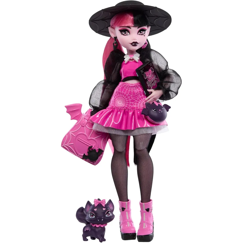 MUÑECA MONSTER HIGH DRACULAURA 11"/28 CM CON ACCESORIOS