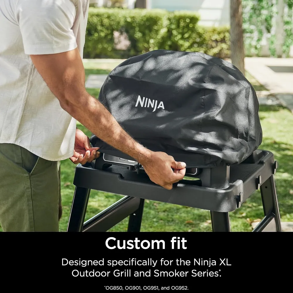 NINJA FUNDA WOODFIRE XSKCOVERXL PREMIUM 33X61 CM | NEGRO