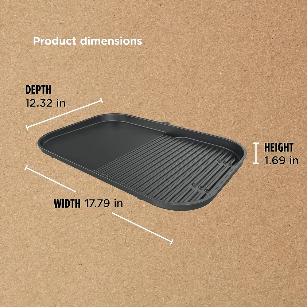 NINJA PARRILLA Y PLANCHA WOODFIRE XSKGRDLXL 2 EN 1, | NEGRO