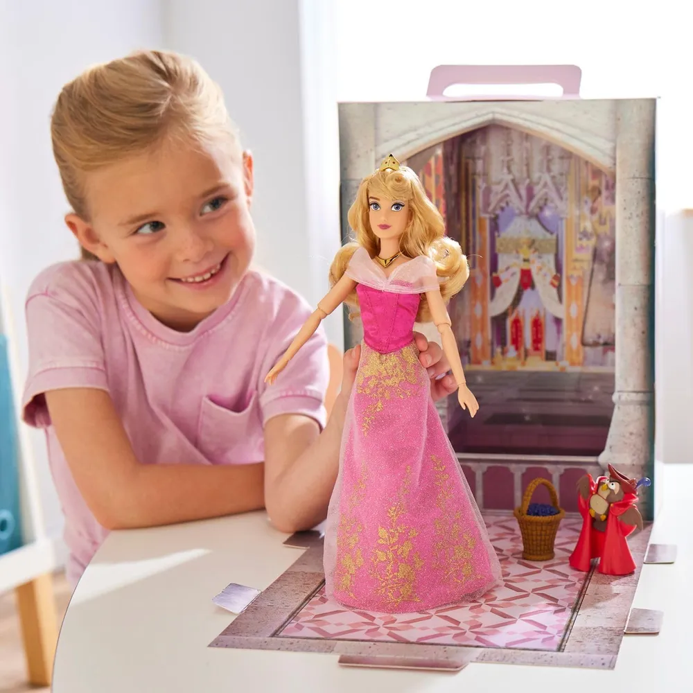 DISNEY Aurora muñeca princesa 11"/28 cm con accesorios