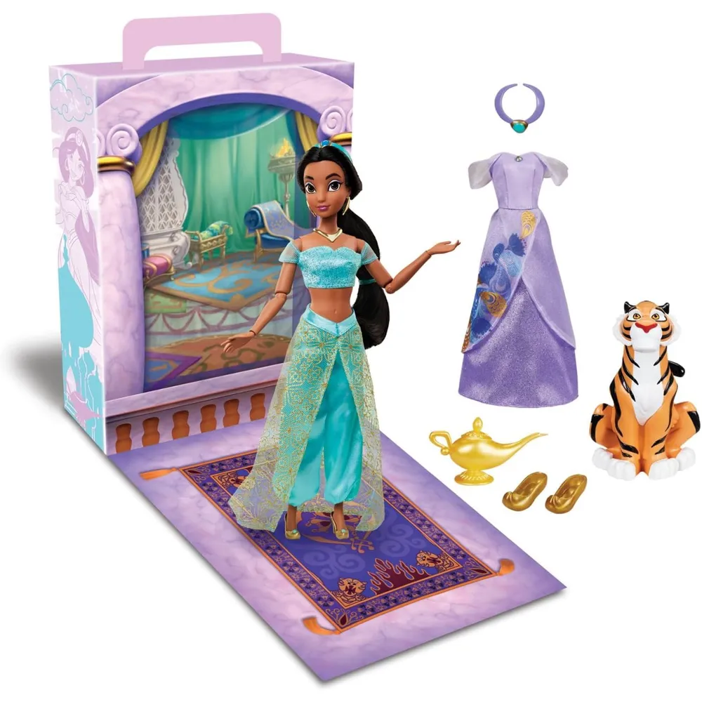 MUÑECA JASMINE PRINCESA DE DISNEY 11" / 28 CM CON ACCESORIOS