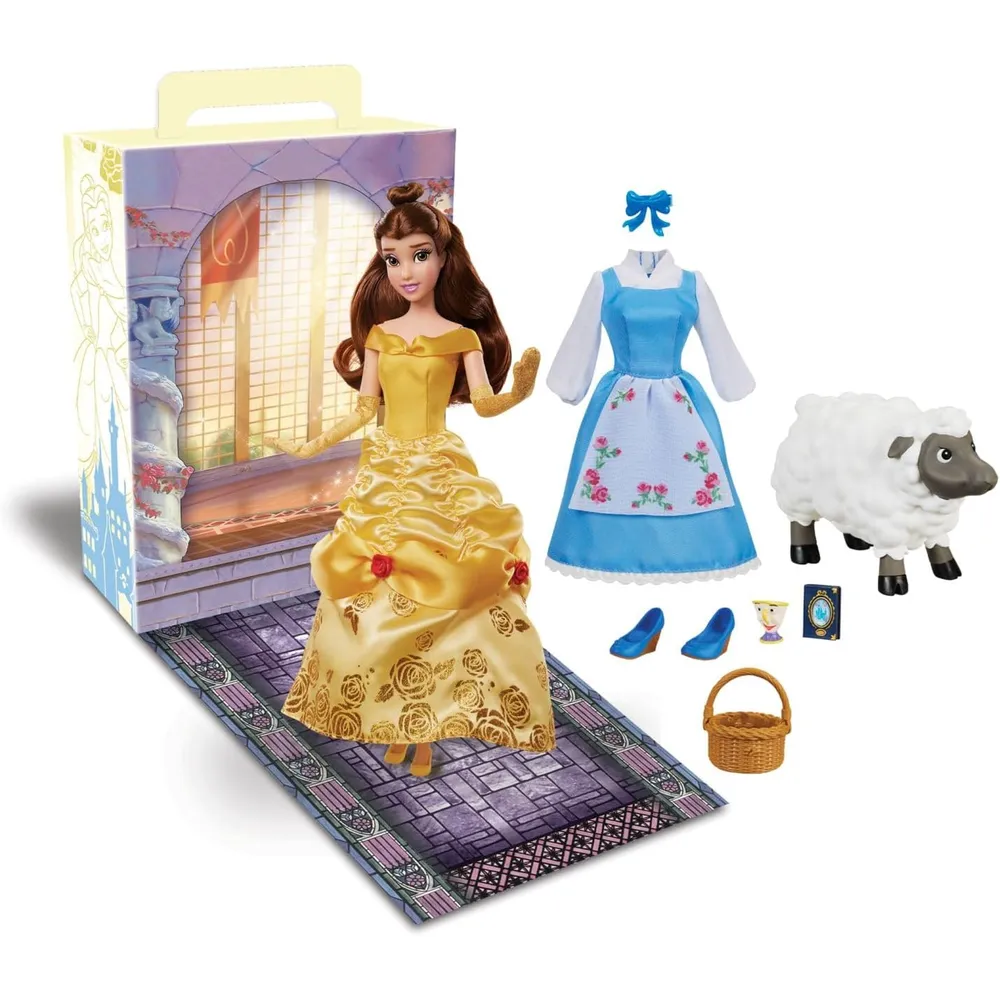 DISNEY Bella muñeca princesa 11"/28 cm con accesorios