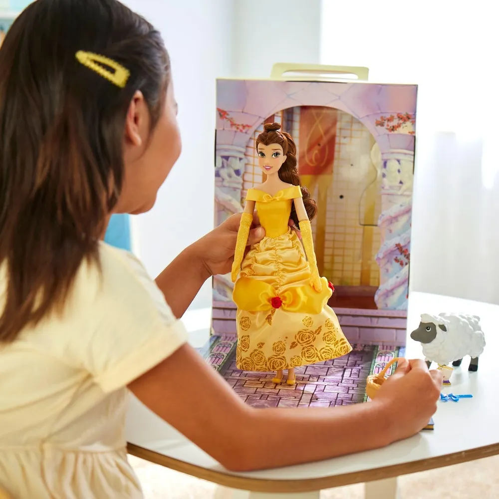 DISNEY Bella muñeca princesa 11"/28 cm con accesorios