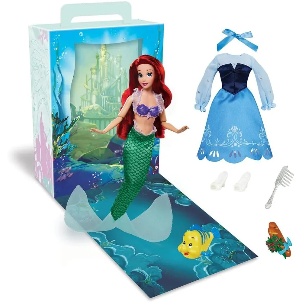 MUÑECA ARIEL PRINCESA DE DISNEY 11" / 28 CM CON ACCESORIOS