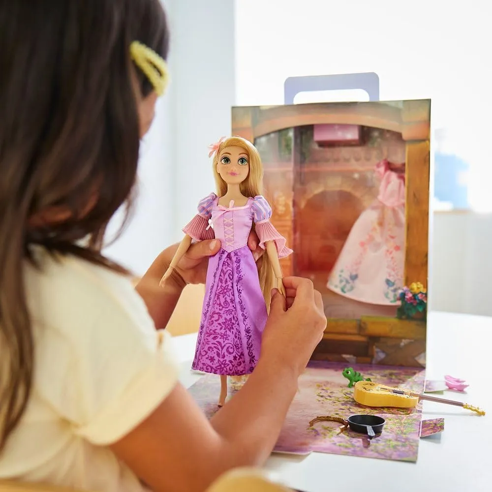 DISNEY Rapunzel muñeca princesa 11"/28 cm con accesorios