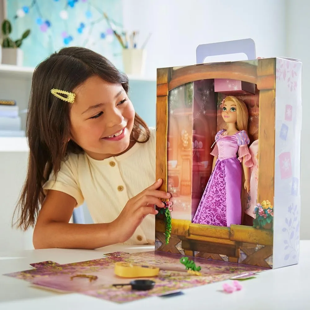 DISNEY Rapunzel muñeca princesa 11"/28 cm con accesorios