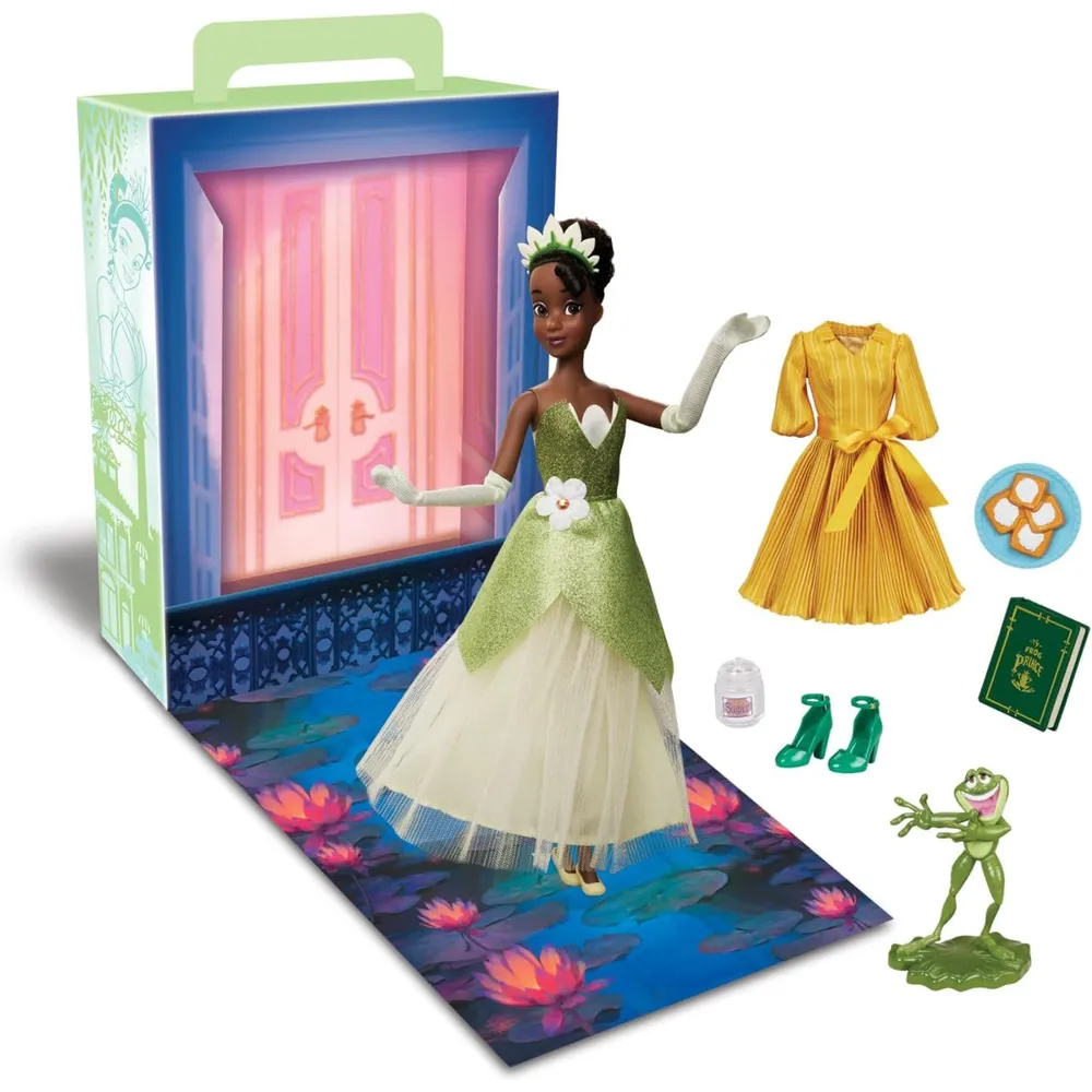 DISNEY Tiana muñeca princesa 11"/28 cm con accesorios