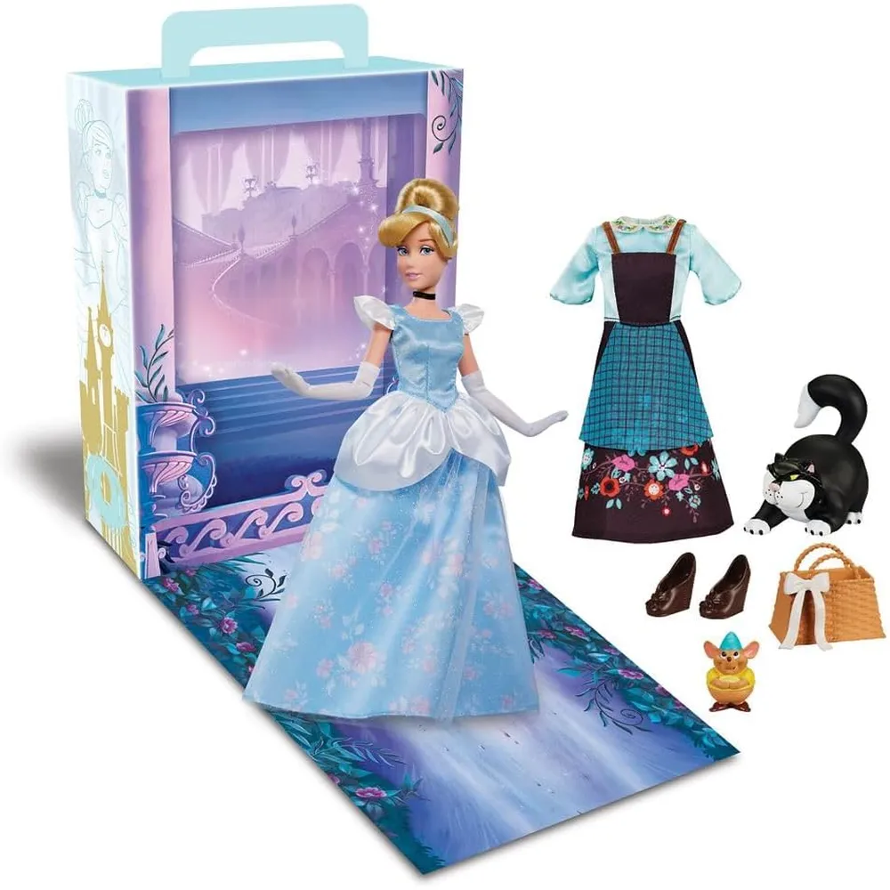 MUÑECA CENICIENTA PRINCESA DE DISNEY 11" / 28 CM CON ACCESORIOS