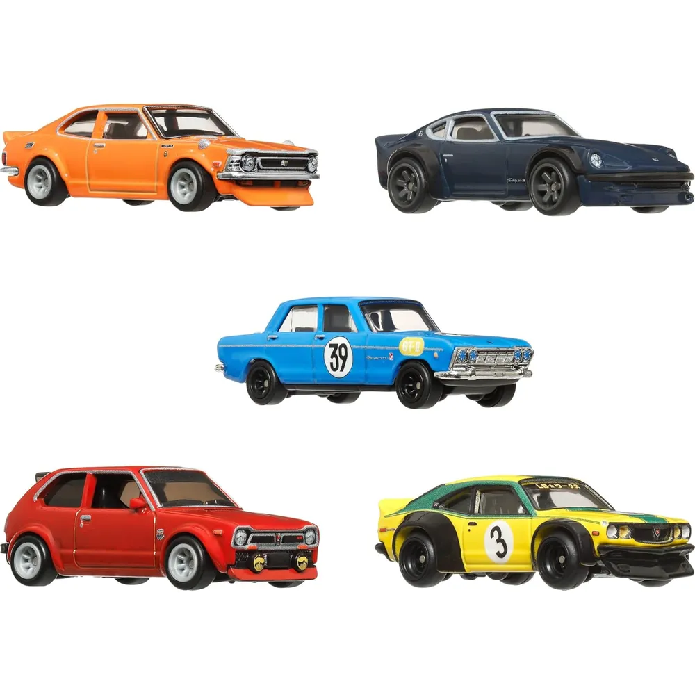 HOT WHEELS AUTOS CAR CULTURE JAPAN HISTORICS SET 5 PZS
