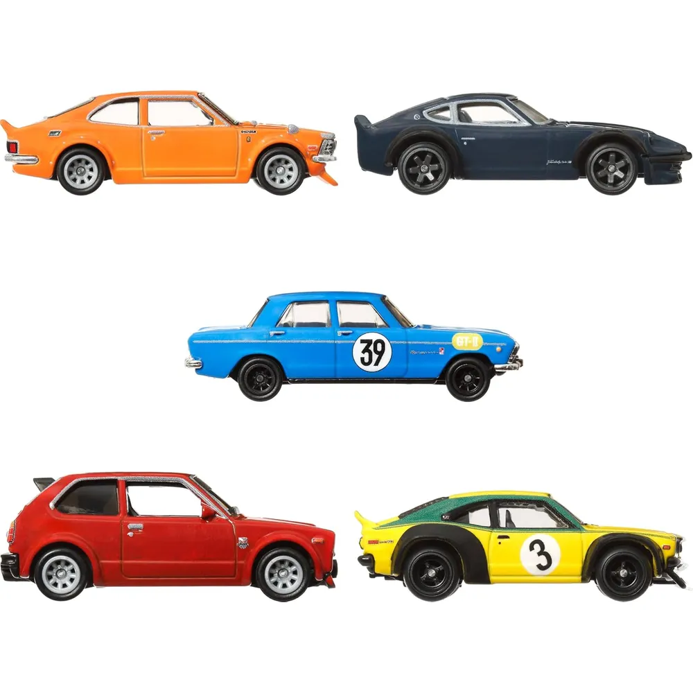 HOT WHEELS AUTOS CAR CULTURE JAPAN HISTORICS SET 5 PZS