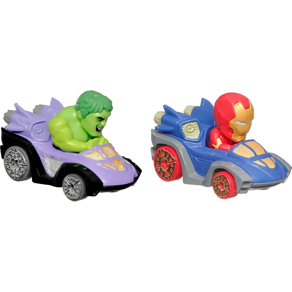HOT WHEELS HULK Y IRON MAN SET 2 PZS
