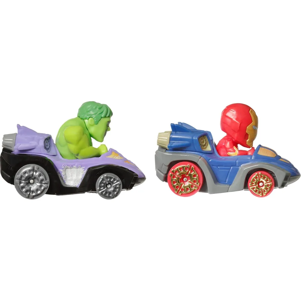 HOT WHEELS HULK Y IRON MAN SET 2 PZS